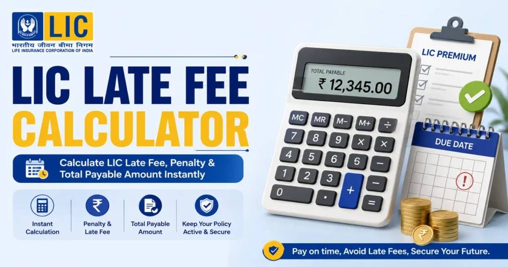 LIC Late Fee Calculator 2026 – Calculate Premium Penalty