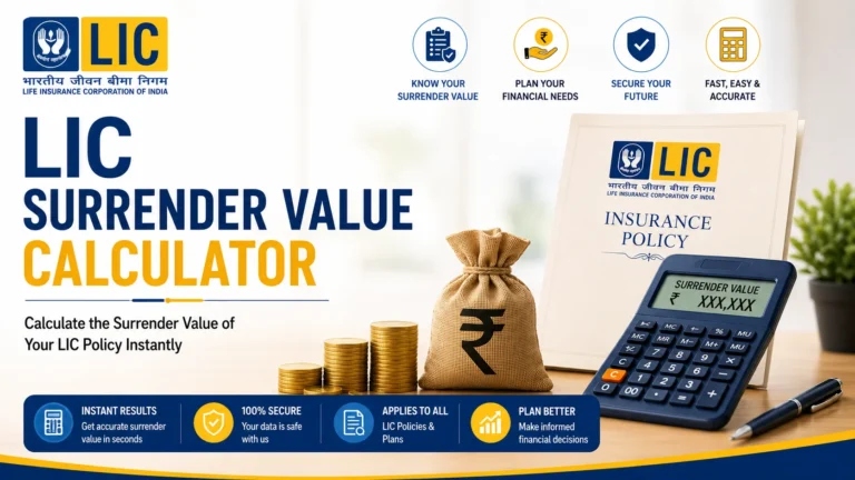 LIC Surrender Value Calculator
